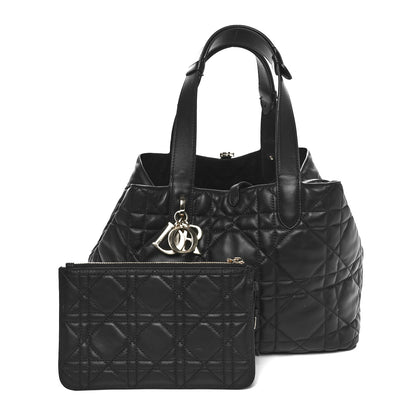 Christian Dior Calfskin Macrocannage Large Toujours Black 3 of 12
