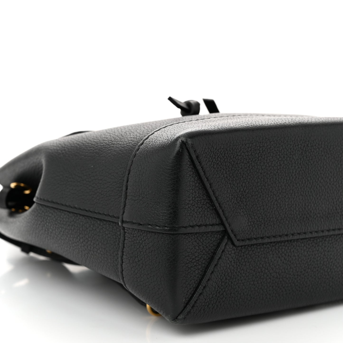 Calfskin Lockme Mini Backpack Black