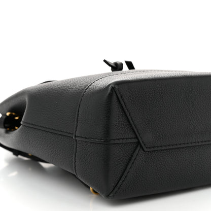 Louis Vuitton Calfskin Lockme Mini Backpack Black 9 of 11