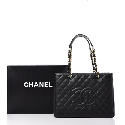 Chanel Caviar Quilted Grand Shopping Tote GST Black 11 of 11
