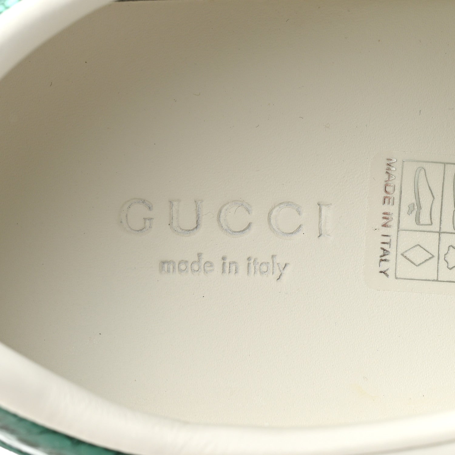 Gucci Calfskin Web Studded Womens Arrow Ace Sneakers 35.5 White 8 of 10
