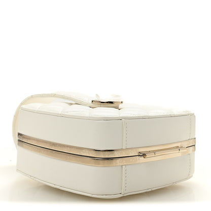 Chanel Lambskin Minaudiere Vanity With Handle White 4 of 10