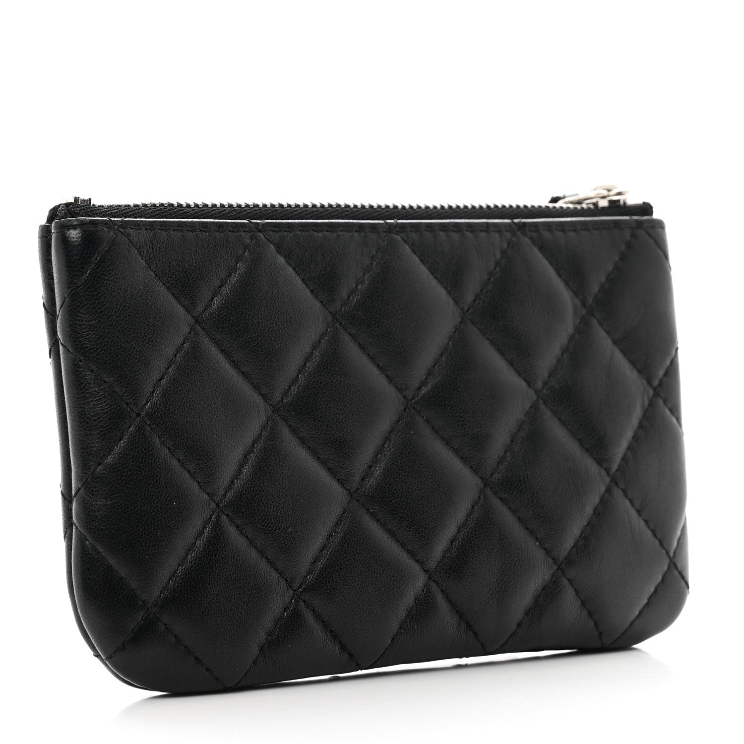 Chanel Lambskin Quilted Small Cosmo Cosmetic Case Black 3 of 7