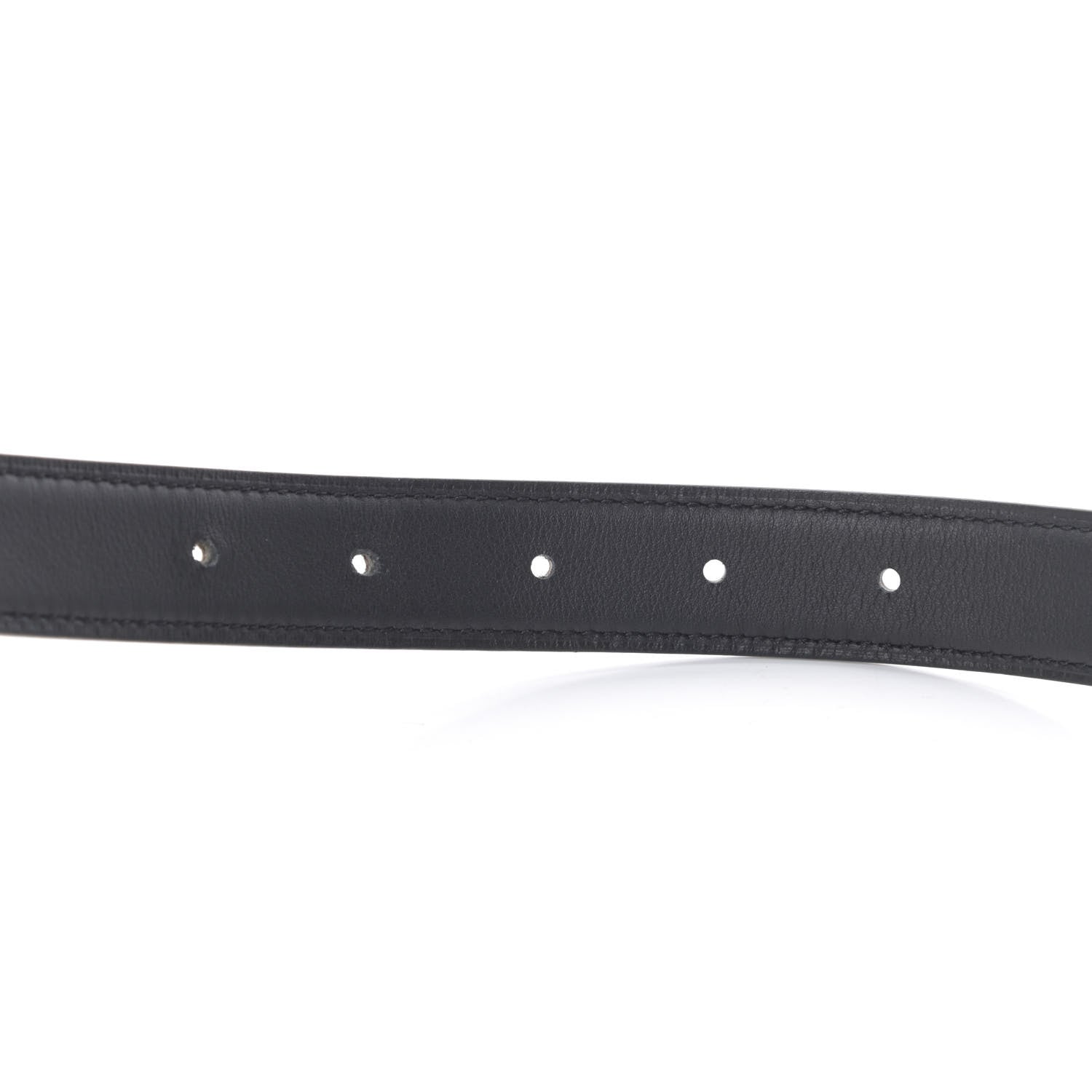 Hermes Swift Epsom 24mm Mini Constance H Belt 85 Black Etoupe 6 of 7