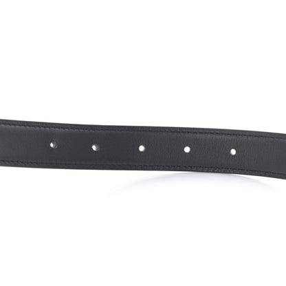Hermes Swift Epsom 24mm Mini Constance H Belt 85 Black Etoupe 6 of 7