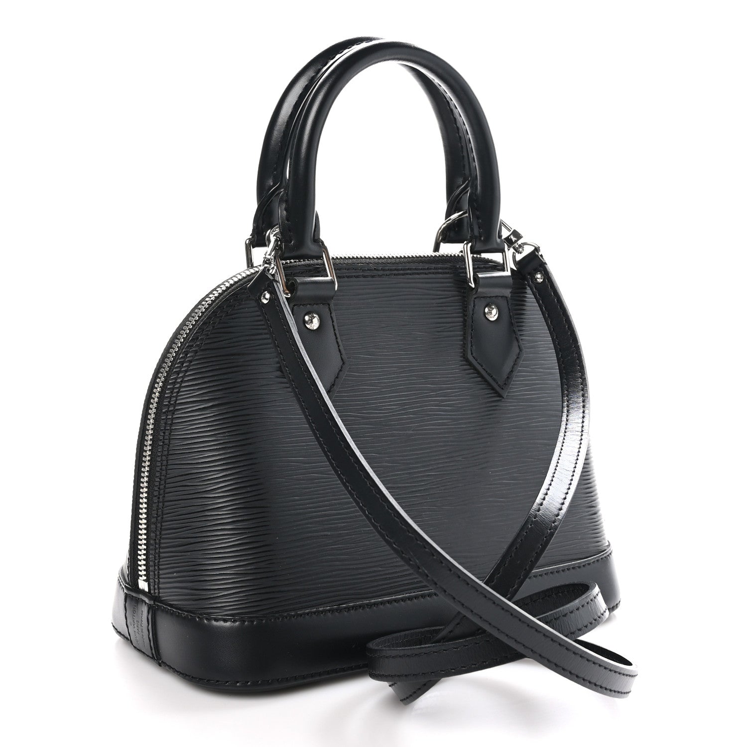 Louis Vuitton Epi Alma BB Black 3 of 9