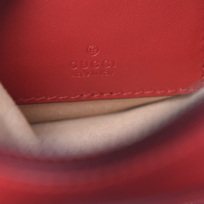 Gucci Calfskin Matelasse Mini GG Marmont Crossbody Bag Hibiscus Red 6 of 12