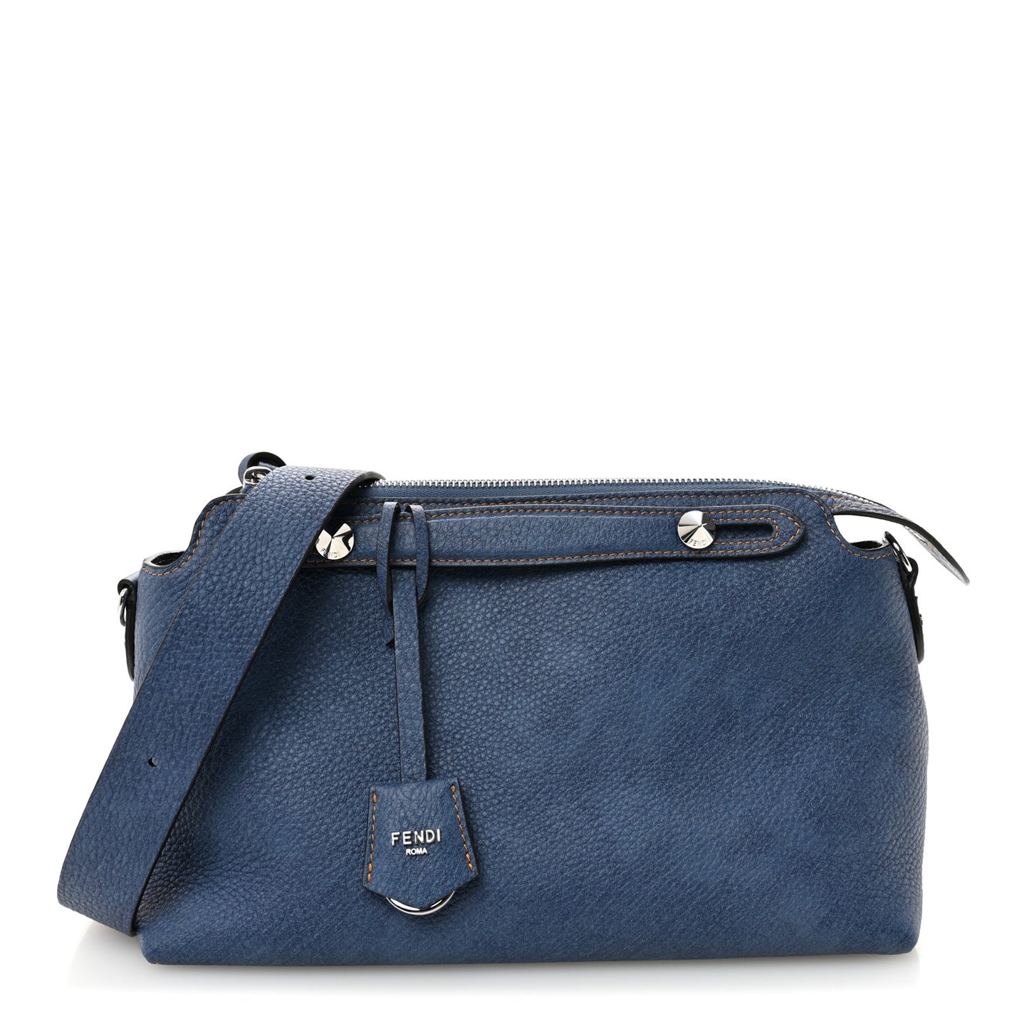Cuoio Romano Selleria Denim Effect Medium By The Way Soft Boston Bag Blue