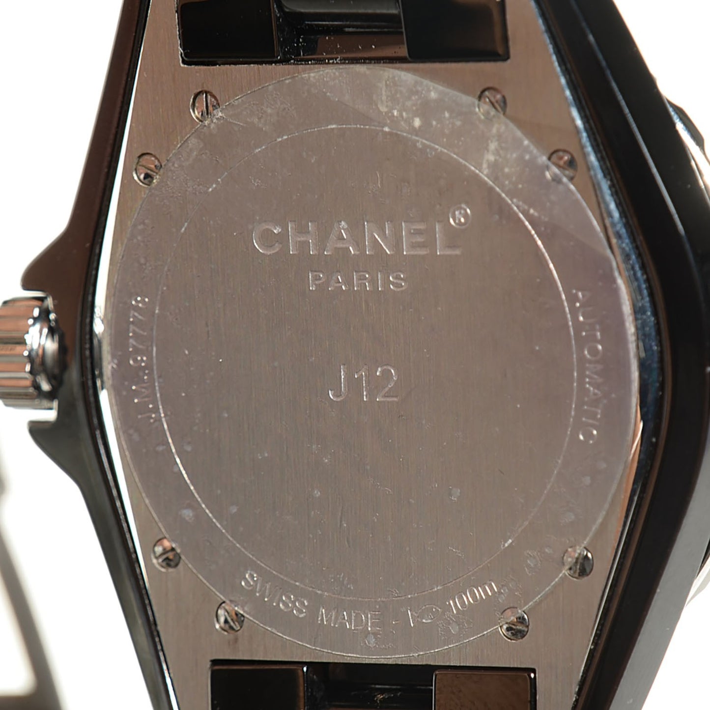 Stainless Steel Ceramic Diamond Pave Bezel 41mm J12 Automatic Watch Black
