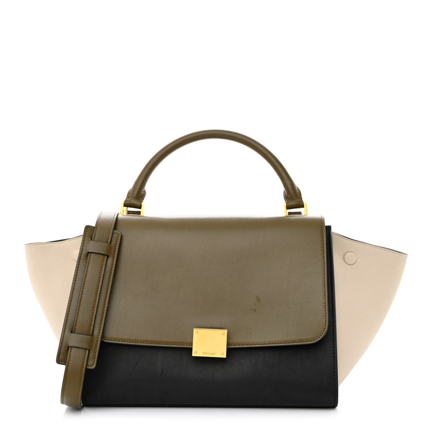 Small Tri-color Trapeze Olive