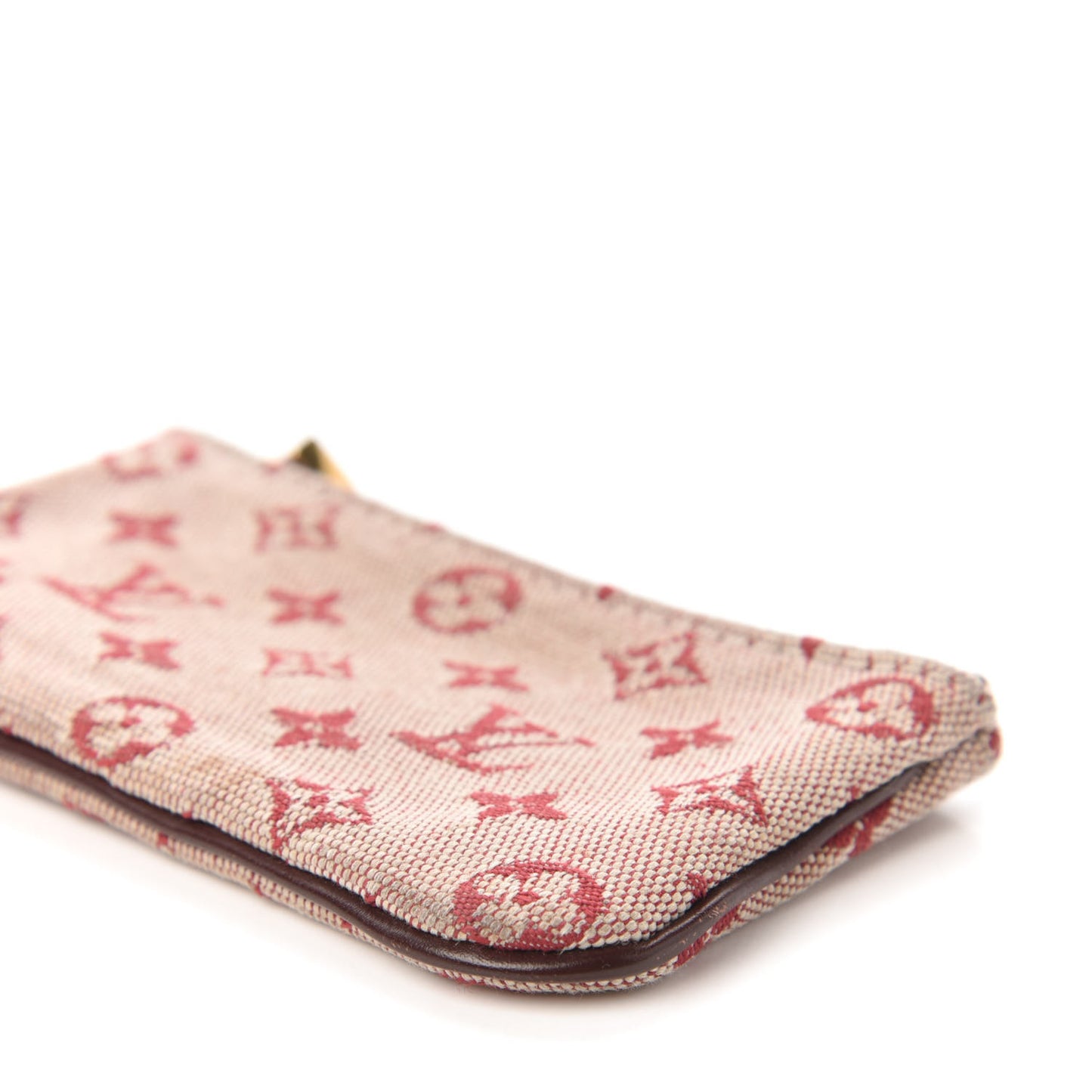 Mini Monogram Key Pouch Cherry
