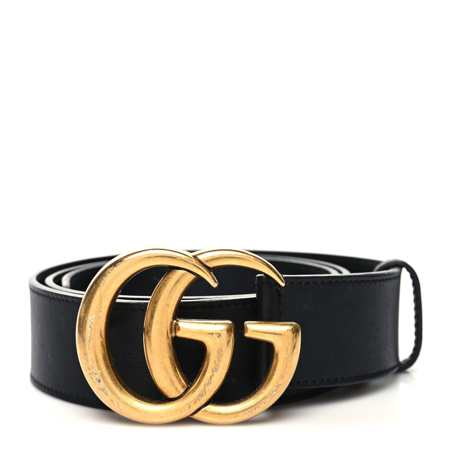Gucci Calfskin Double G 40mm Belt 95 38 Black 1 of 7
