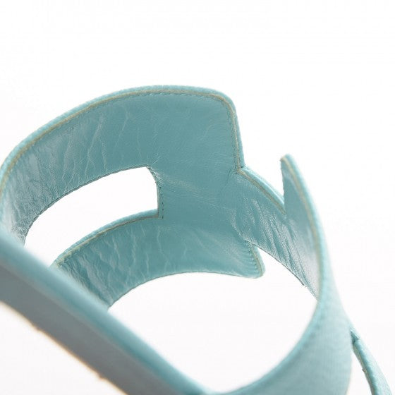 Epsom Oran Sandals 38.5 Bleu Ciel