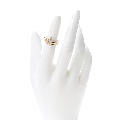 Tiffany 18K Rose Gold Diamond T Square Wrap Ring 49 4.75 2 of 5