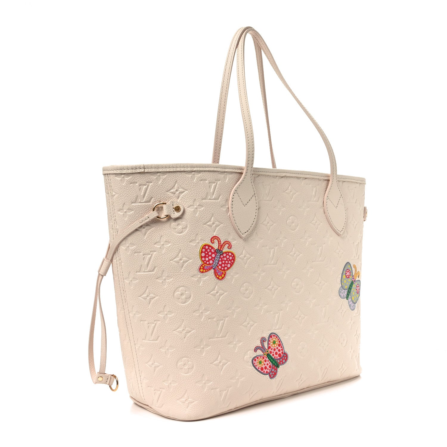 Louis Vuitton LV X YK Empreinte Inlaid Kusama Flowers Neverfull MM