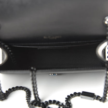 Saint Laurent Grain De Poudre Small Monogram Kate Satchel Black 5 of 10