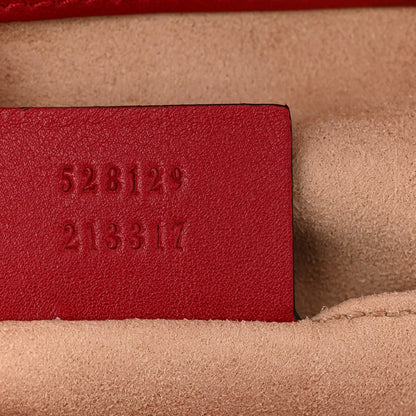 Gucci Calfskin Matelasse GG Marmont Flap Backpack Hibiscus Red 7 of 10