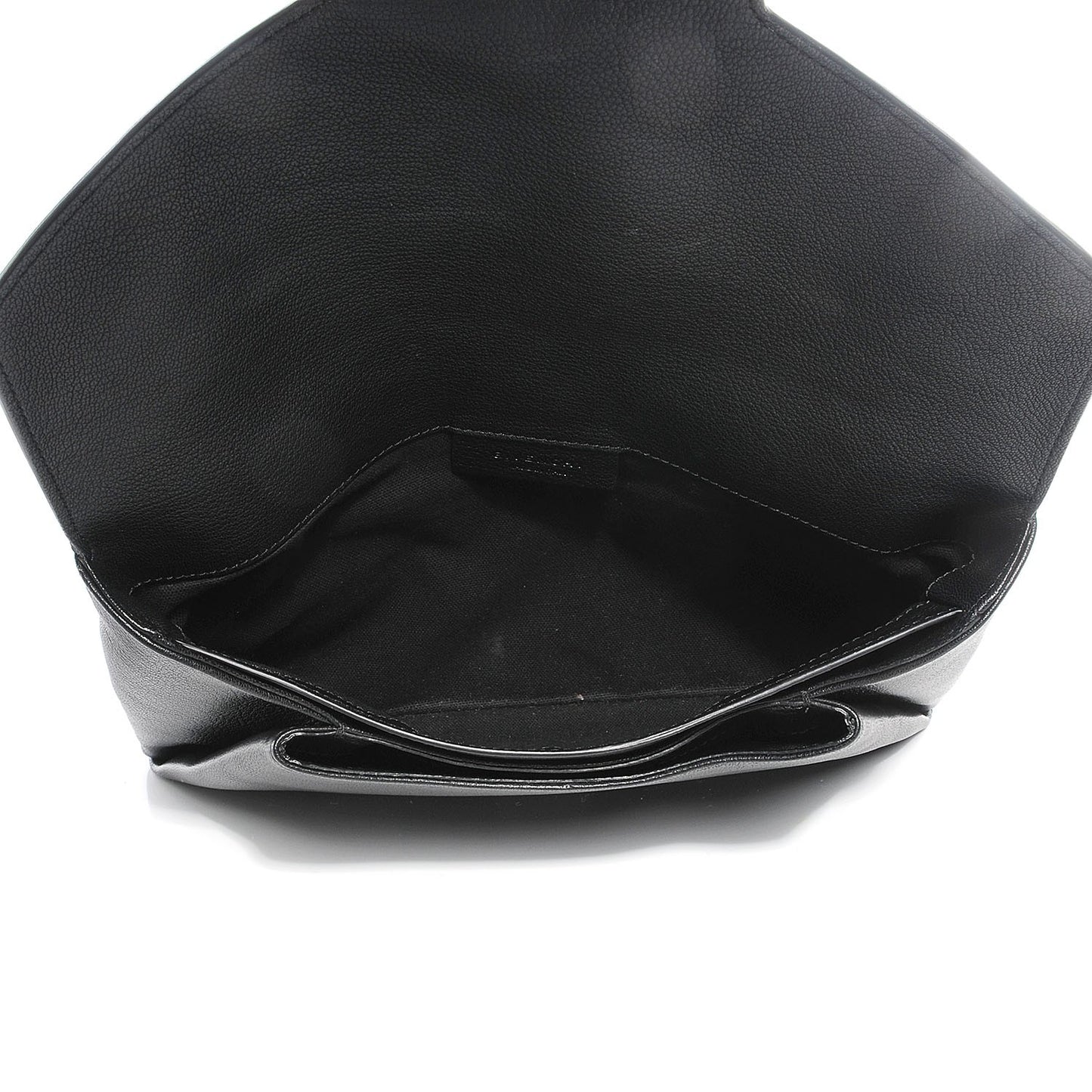 Sugar Goatskin Medium Antigona Envelope Clutch Black
