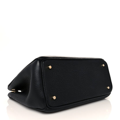Christian Dior Bullcalf Small Diorissimo Tote Black Rose Indien 3 of 11