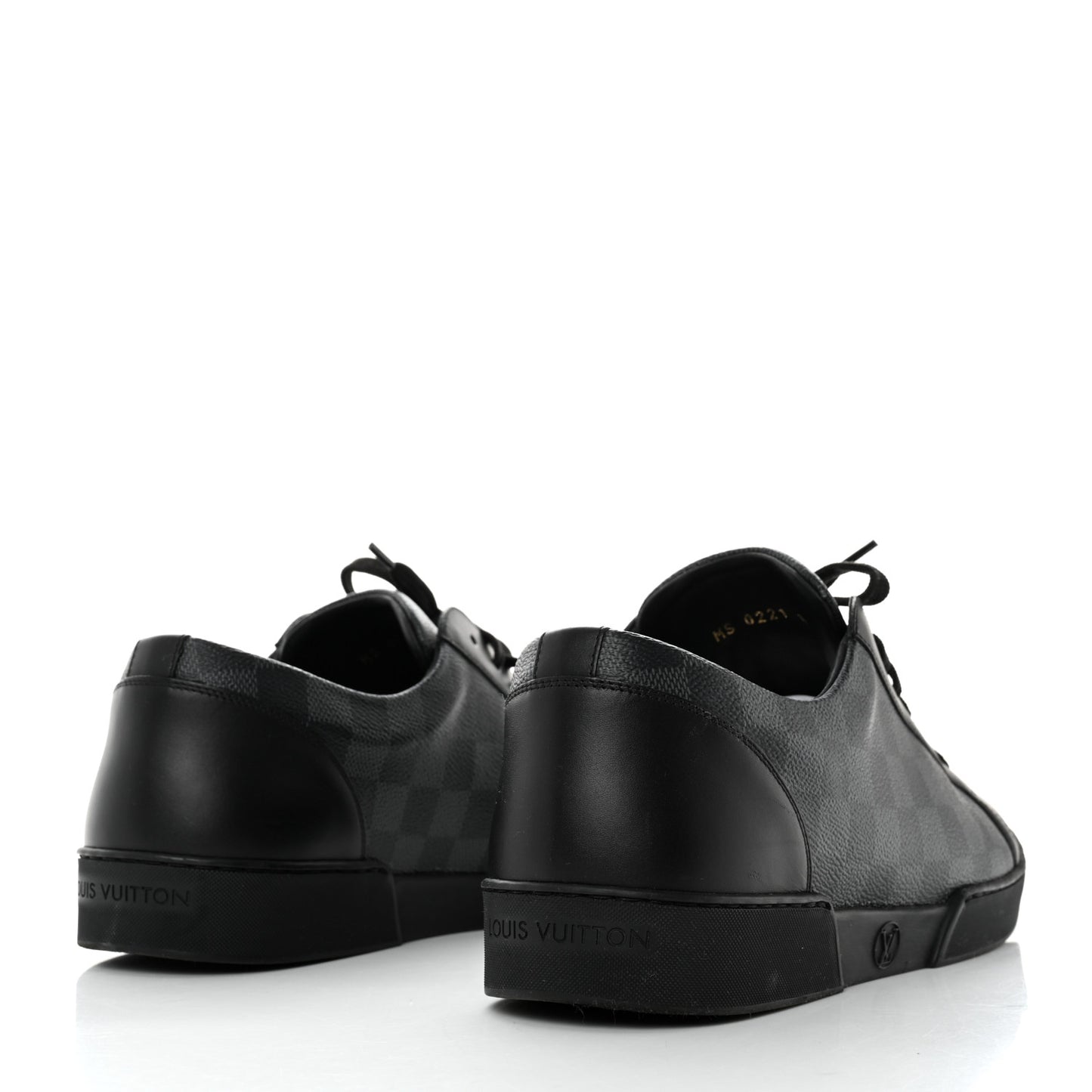 Calfskin Damier Graphite Match Up Sneakers 10