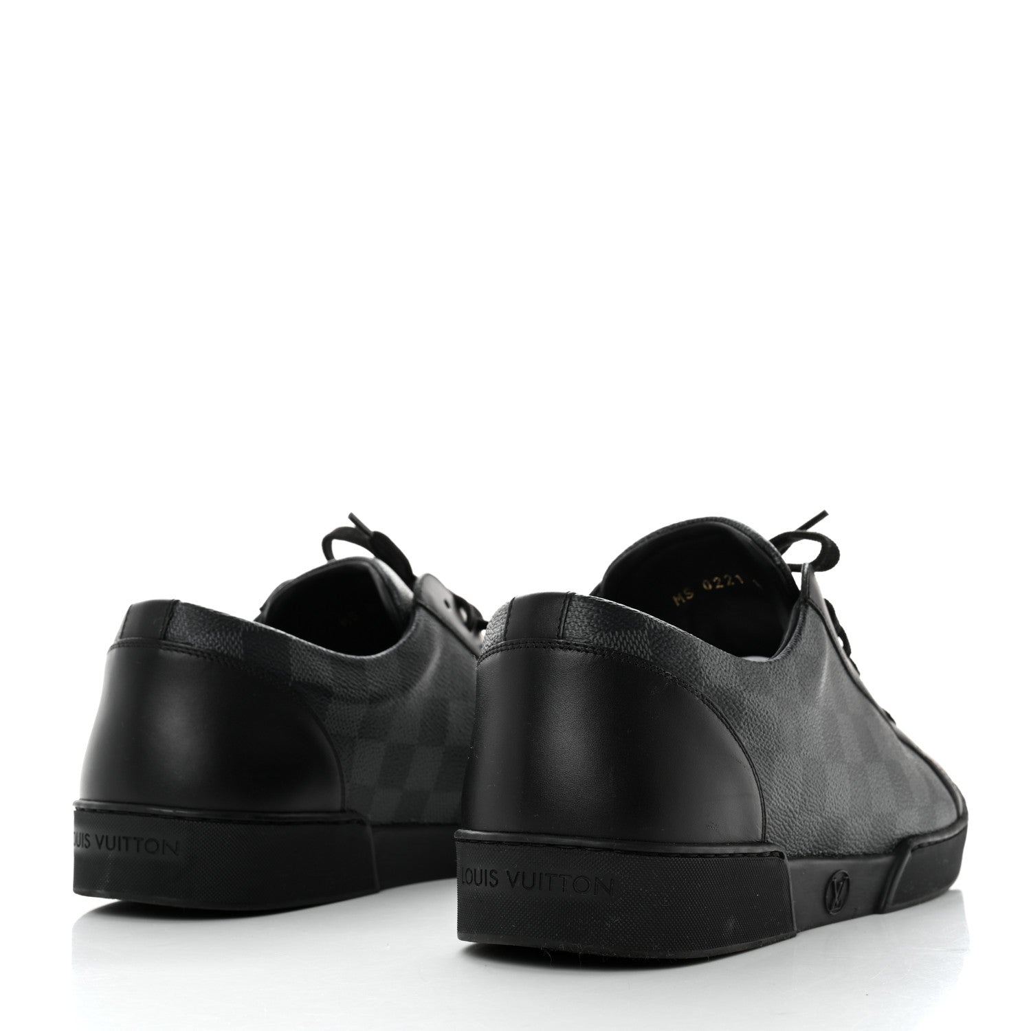 Louis Vuitton Calfskin Damier Graphite Match Up Sneakers 10 4 of 9