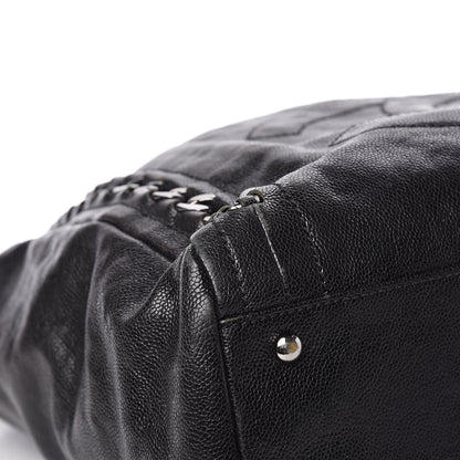 Chanel Glazed Calfskin Large Modern Chain Tote Black 20 of 27