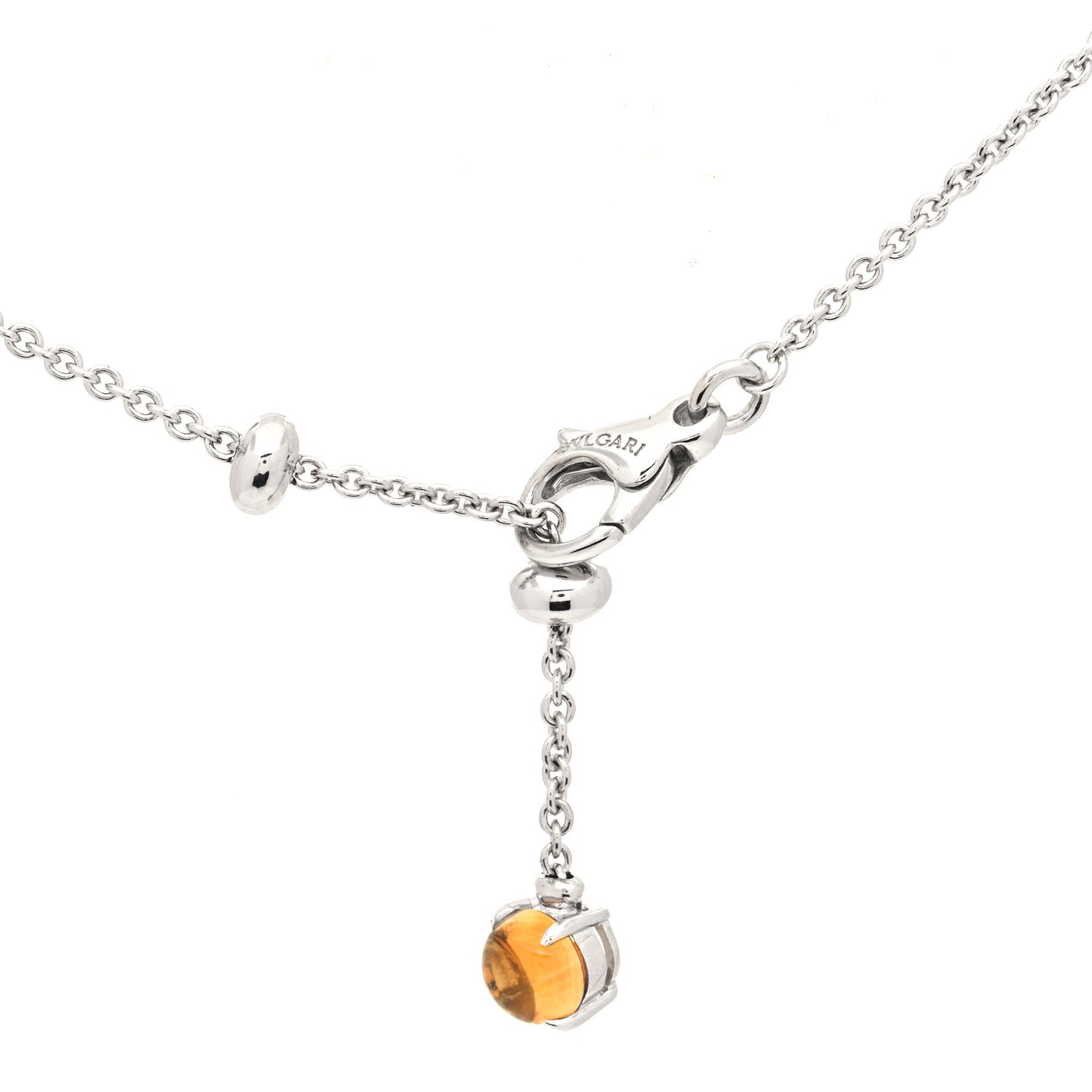 18K White Gold Diamond Multi-Gemstone Allegra Drop Pendant Necklace