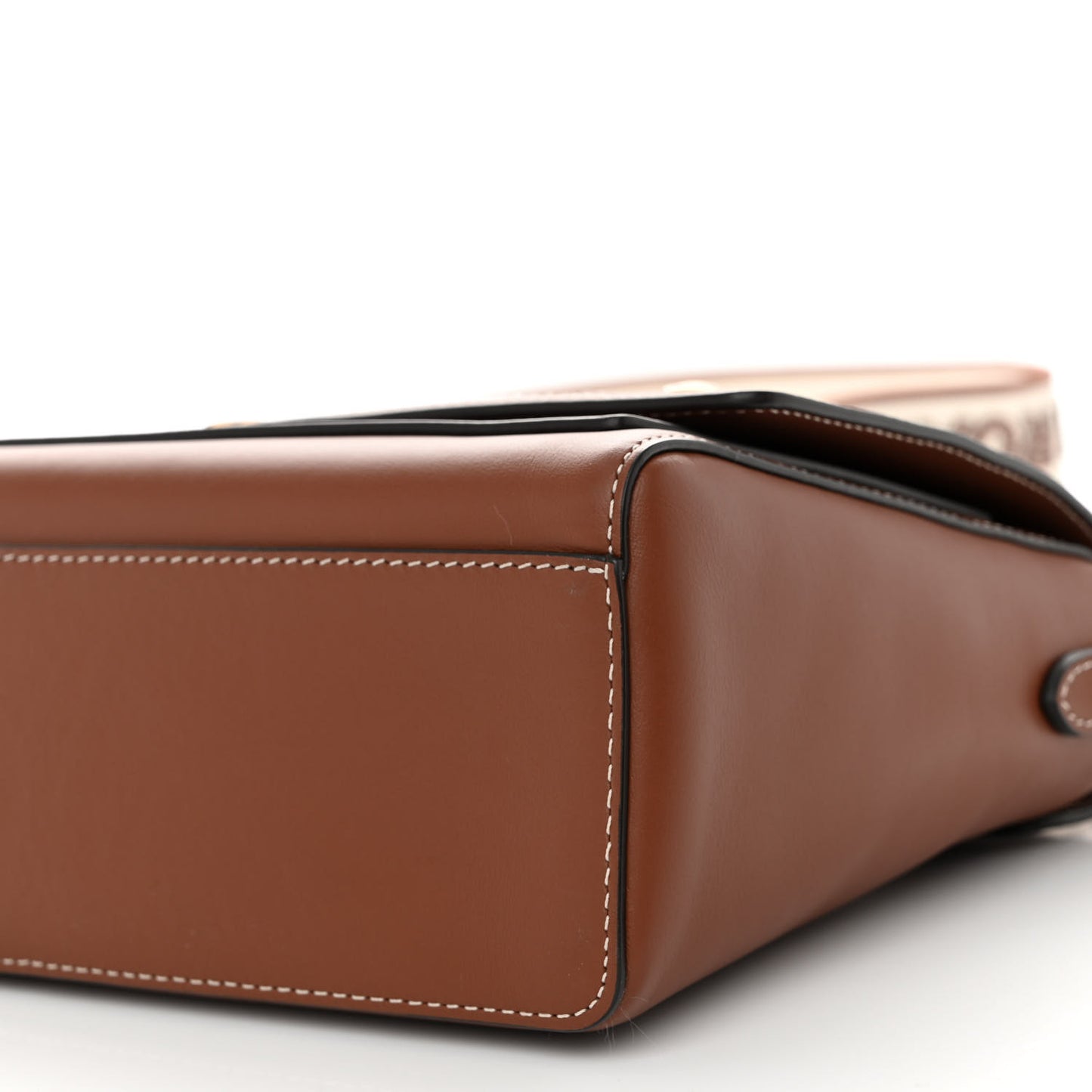 Calfskin Note Crossbody Bag Tan