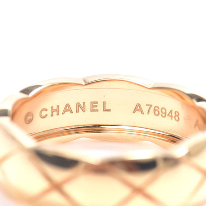 Chanel 18K Yellow Gold Small Coco Crush Ring 58 8.25 4 of 4