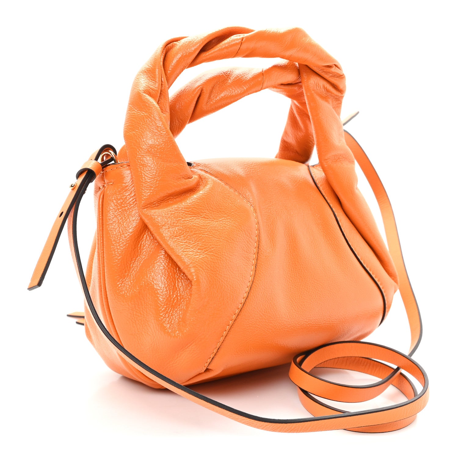 Fendi Calfskin Mini Spy Flame Orange 2 of 9