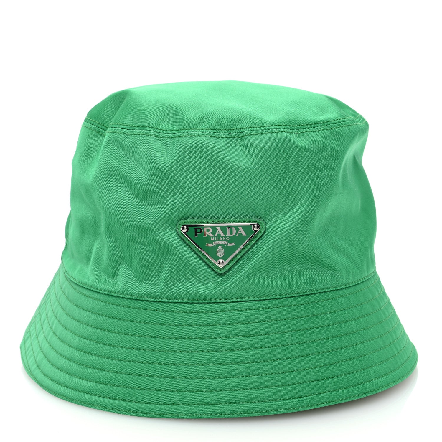 Prada Re-Nylon Triangle Womens Bucket Hat M Menta 3 of 8