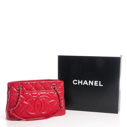 Chanel Caviar Timeless CC Shopping Tote Rouge 5 of 9