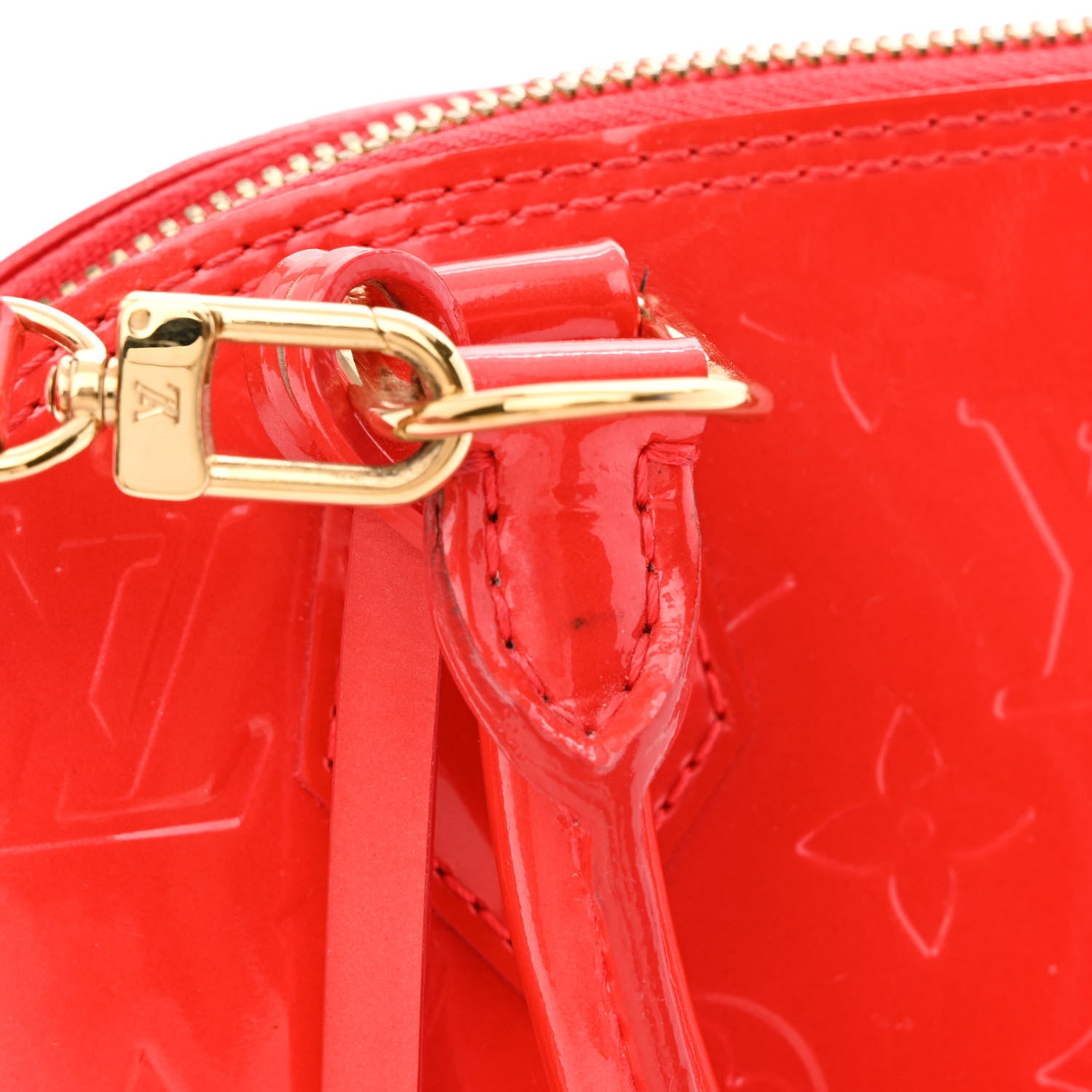 Louis Vuitton Vernis Alma BB Rouge Grenadine 10 of 10