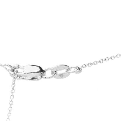 Roberto Coin 18K White Gold Diamond Tiny Treasures Initial W Pendant Necklace 7 of 7