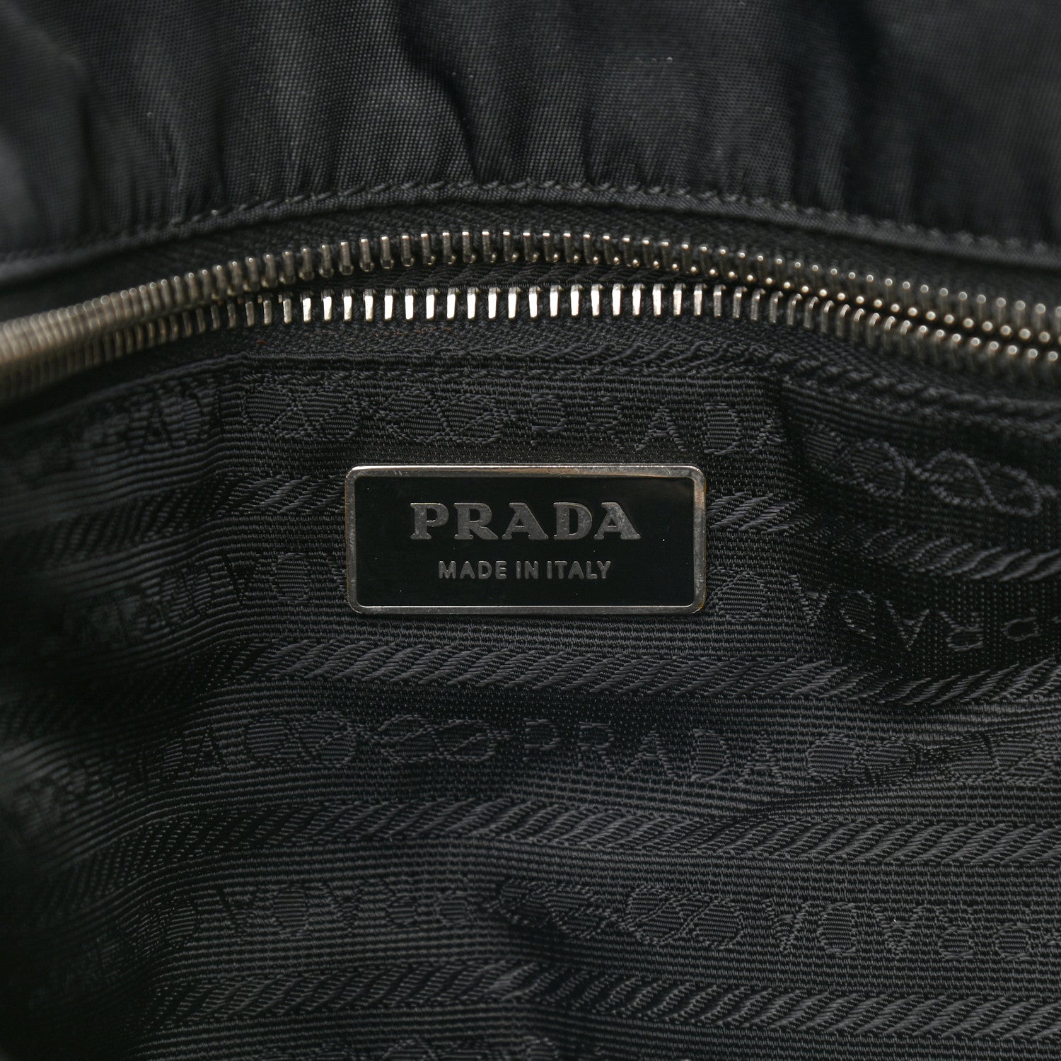 Prada Calfskin Tessuto Nylon Easy Shoulder Bag Black 6 of 13