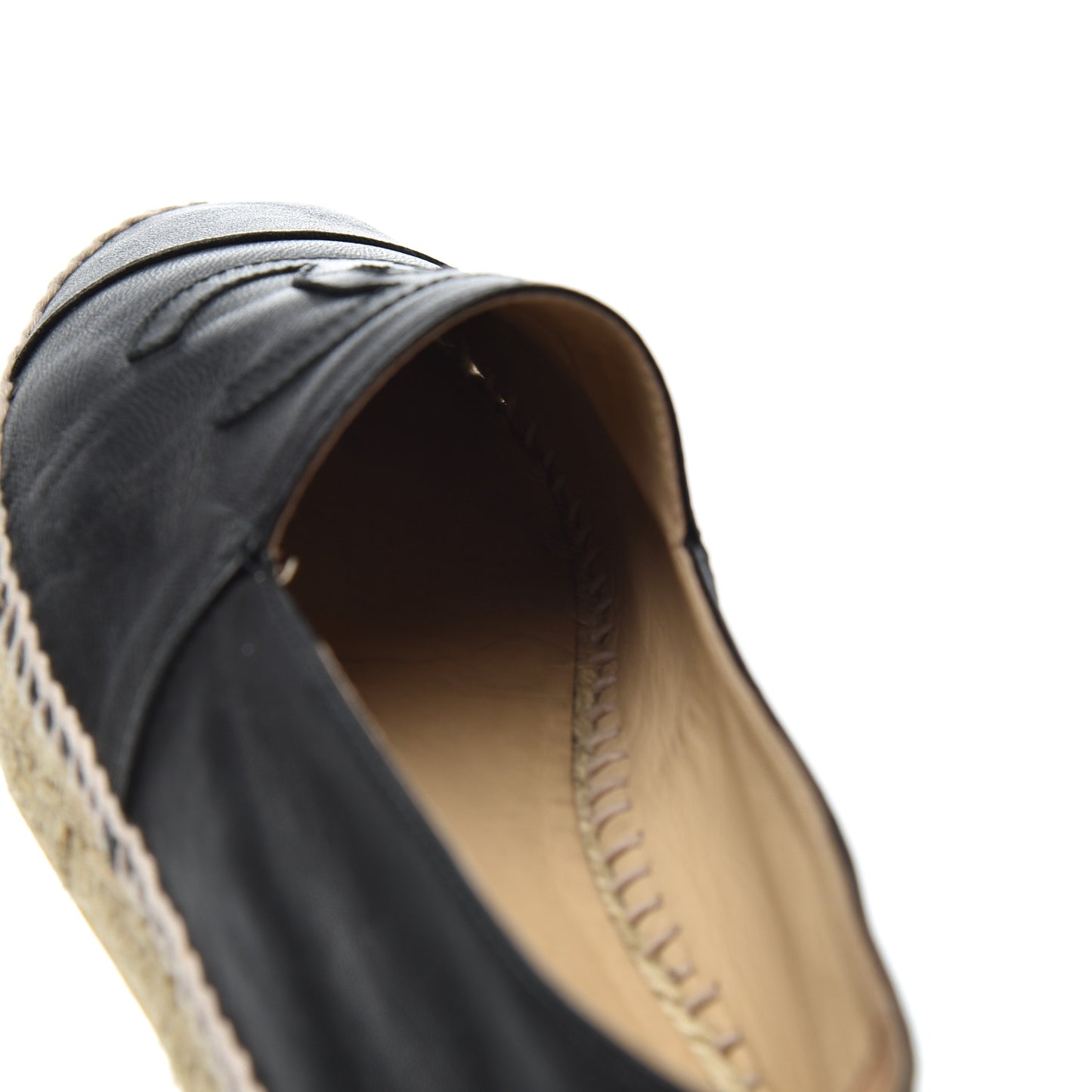 Lambskin CC Espadrilles 39 Black