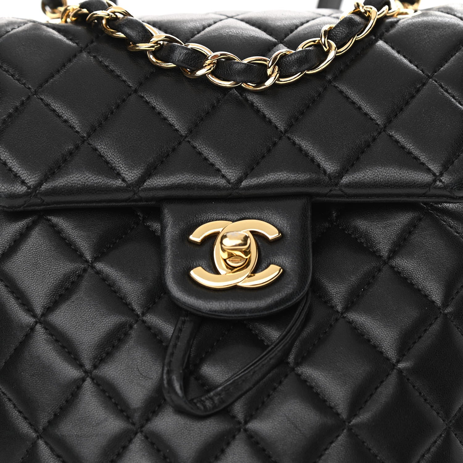 Chanel Lambskin Quilted Mini Urban Spirit Backpack Black 8 of 16