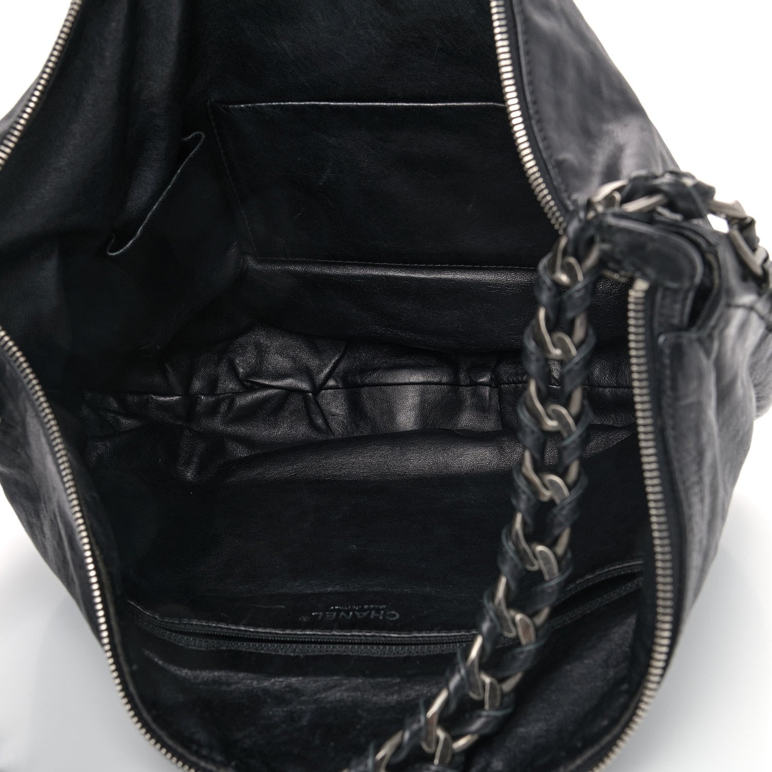 Chanel Calfskin Modern Chain Hobo Black 5 of 9