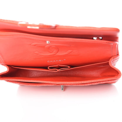 Chanel Lambskin Perforated Medium Double Flap Red 5 of 14