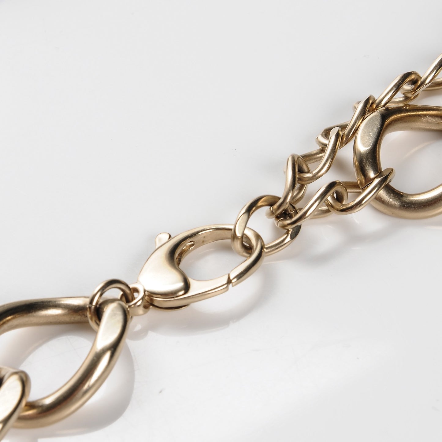 CC Oversized Padlock Necklace Gold Silver