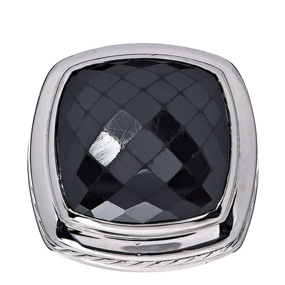 David Yurman Sterling Silver Hematite 17mm Albion Ring 52 6 1 of 5
