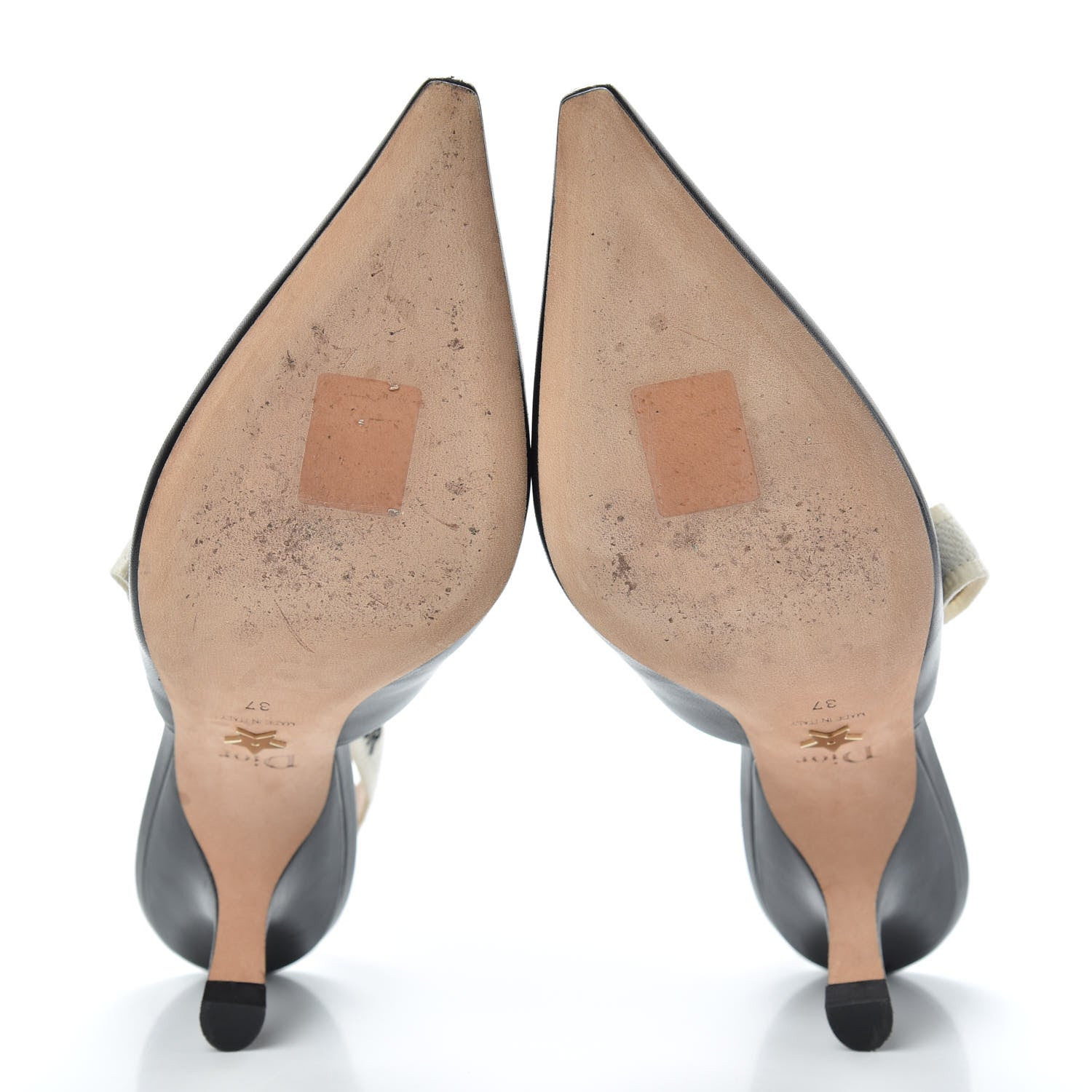 Christian Dior Lambskin Ribbon J'Adior Slingback 65mm Pumps 37 Black 5 of 9