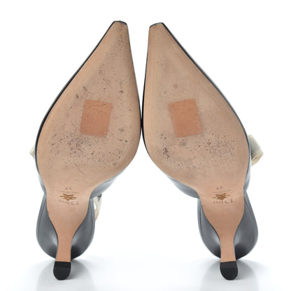 Christian Dior Lambskin Ribbon J'Adior Slingback 65mm Pumps 37 Black 5 of 9