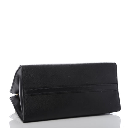 Prada Saffiano City Calfskin Small Esplanade Tote Black 4 of 8