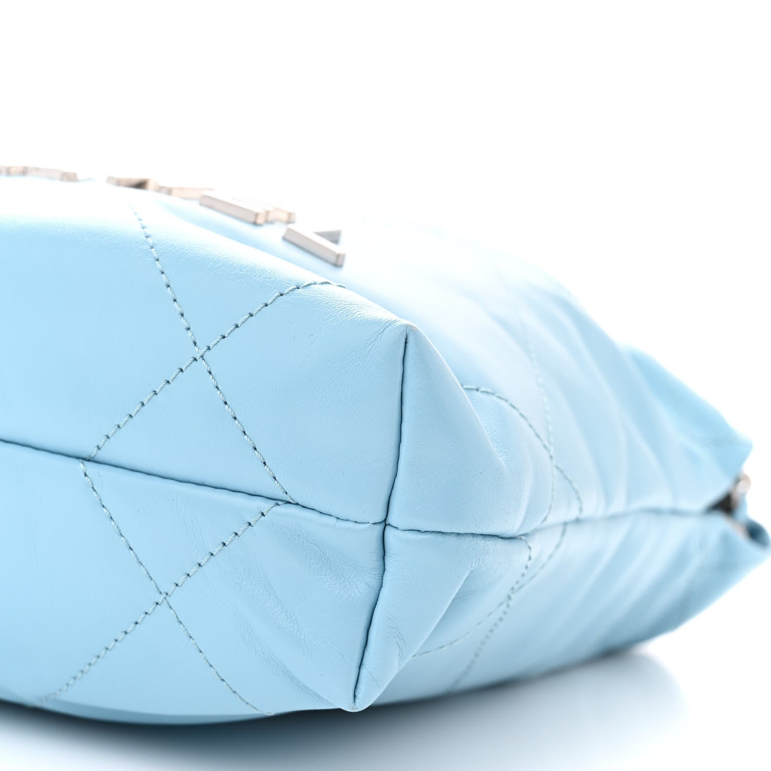 Chanel Shiny Calfskin Quilted Mini 22 Light Blue 10 of 10