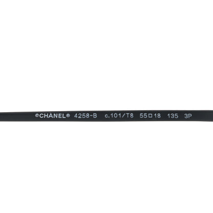 Chanel Metal Crystal Polarized Sunglasses 4258-B Black 5 of 8