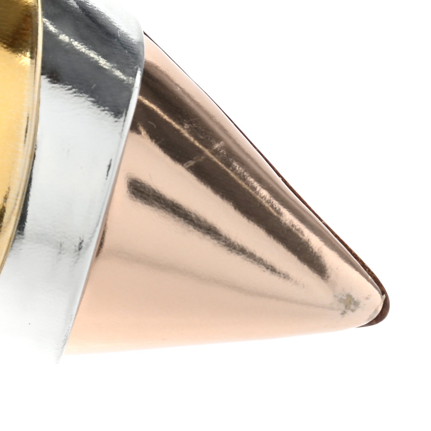 Nappa Patent Veau Mirror Eklectica 120 Pumps 37 Silver