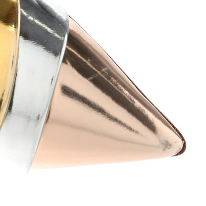 Christian Louboutin Nappa Patent Veau Mirror Eklectica 120 Pumps 37 Silver 12 of 14