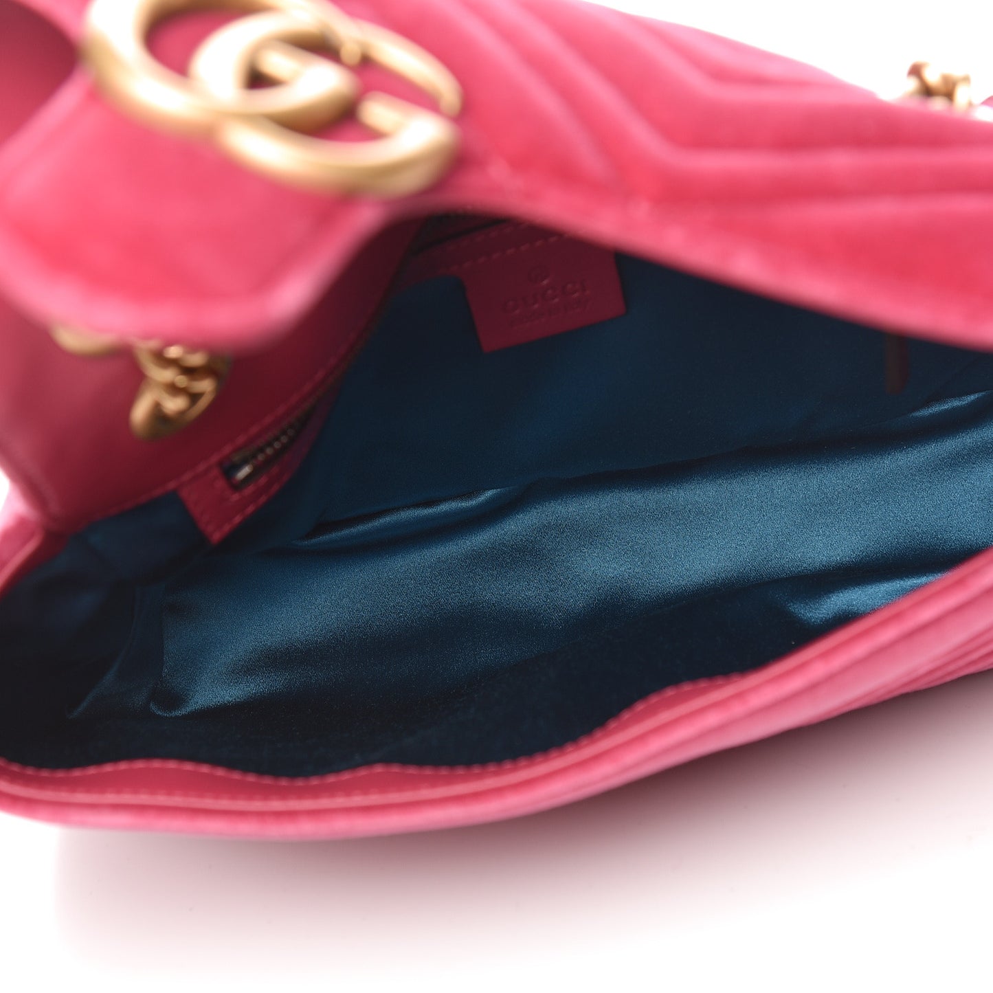 Velvet Matelasse Small GG Marmont Shoulder Bag Light Raspberry Rose