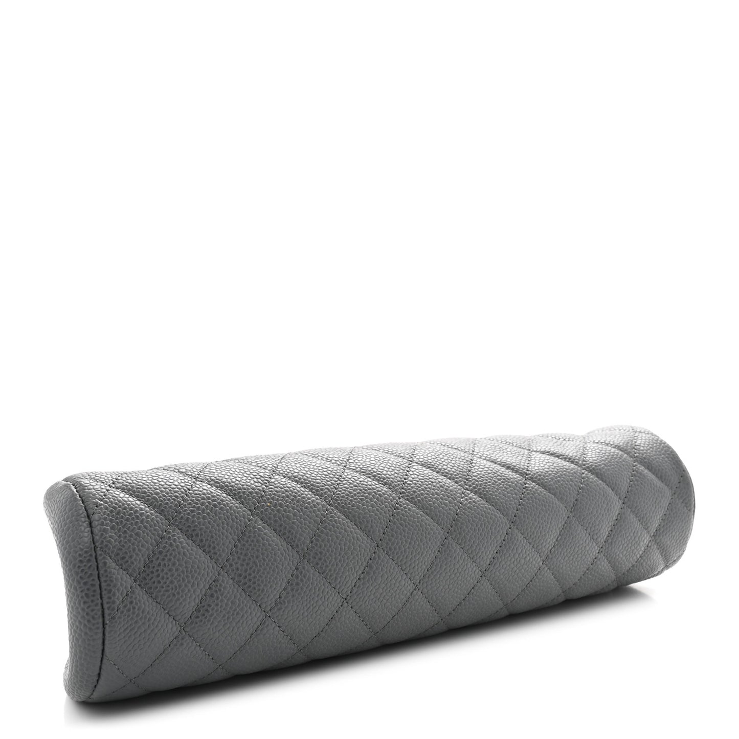 Caviar Quilted Timeless Clutch Dark Grey